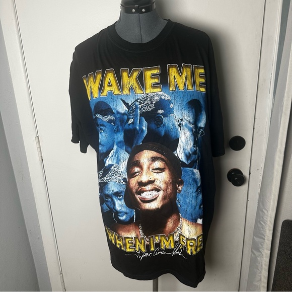 Tupac Shakur - “Wake Me When I’m Free” Shirt - From Museum In Los Angeles - Picture 1 of 3